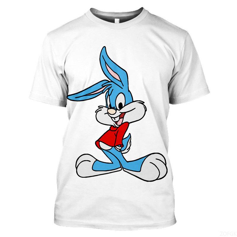 Summer  Short Sleeved Round Neck Casual Cartoon Anime T-shirt Top for Men s Children s Clothing 3XL