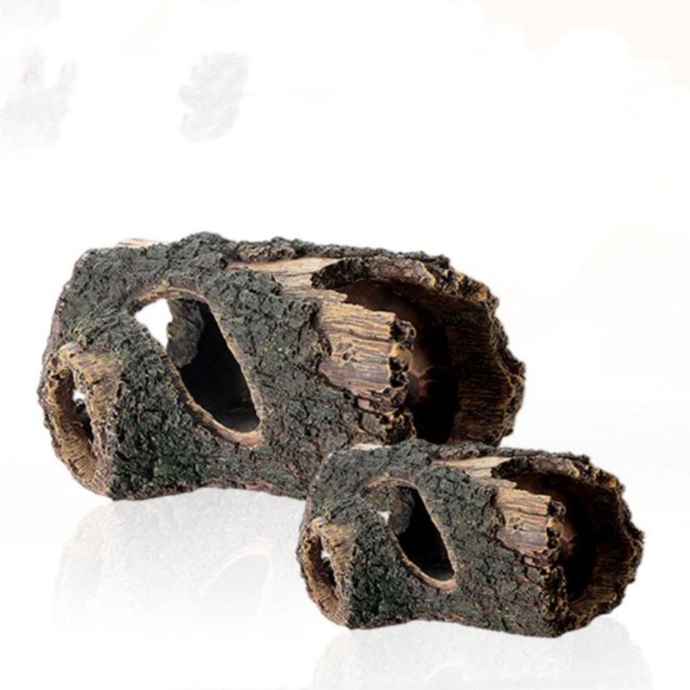 

Смола Смола Пещера Дерево Дерево Форма Бочки Укрытие для Рептилий Высокое Качество Домашние Ремесла 13.5x9x5.5cm