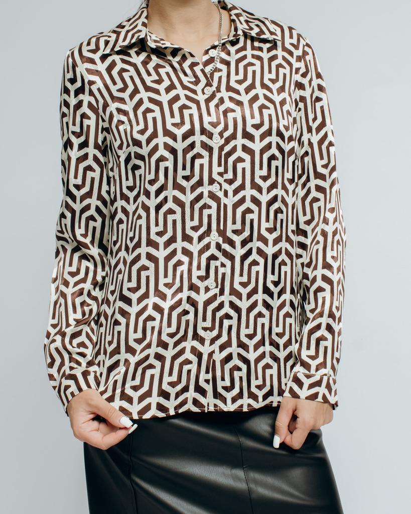 Women's Shirt Modalinda 7186 36 Black and White