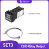 REX-C100 PID Ελεγκτής Θερμοκρασίας Τύπου Κ Μονής Εισόδου Ψηφιακή Οθόνη Θερμοστάτης AC110V-240V Ρελέ Έξοδος SSR 400℃