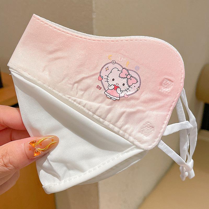 

Летняя дышащая маска от солнца с градиентной расцветкой, мультяшная, защита от УФ-лучей, солнцезащитная маска, маска для защиты во время езды на велосипеде на открытом воздухе, подарки A1