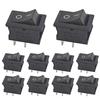 5Pcs On/Off Boat Rocker Switch, 2 Pin Position Snap, 12V/110V/250V, Mini Toggle Switch for Car, Boat, Automotive, DIY Electrical Projects, Easy