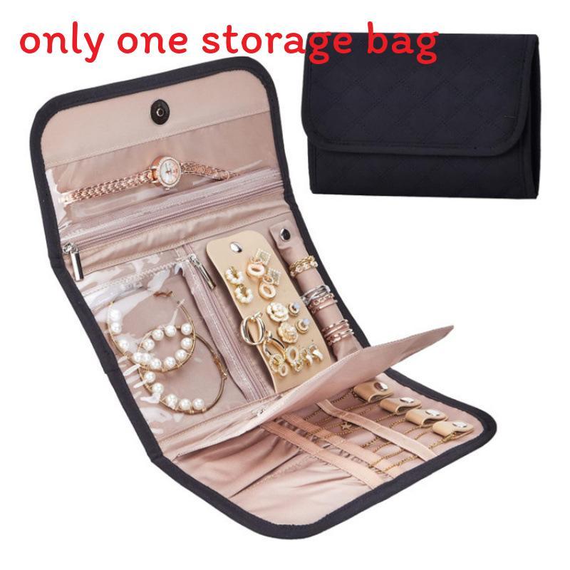 

Travel Jewelry Organizer Case With Soft Polyester Material For Daily Use чёрный