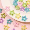27mm Acrylic Handmade Hollow Star Beads For Jewelry Making DIY Bracelet Earring Phone Chain
