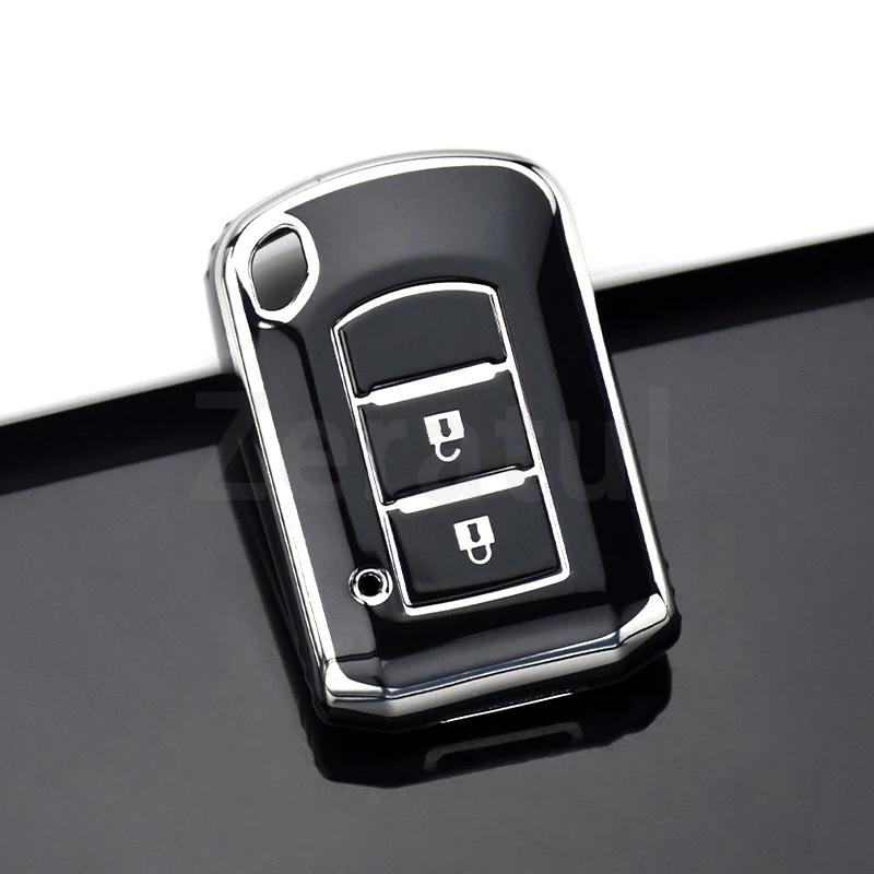 2/3 Buttons Tpu Car Key Cover Case Shell Fob Holder For Mitsubishi Asx Ash Outlander Lancer Ex Galant Pajero L200 Protector