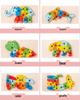 3D Animal Number Puzzle – Wooden Educational Toy Set for Early Childhood