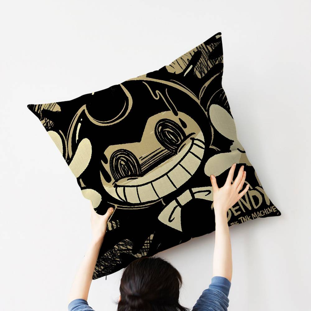Game B-Bendy And The Ink M-Machine Lucky Dragon Pillow Cover Sofa Cushion Cover Home Room Decoration Children Gift