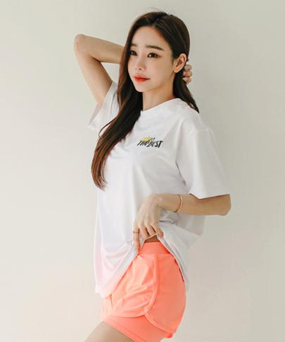 Tyubeuteuli Best Trip Women'S Short Sleeve Rash Guard B518 White