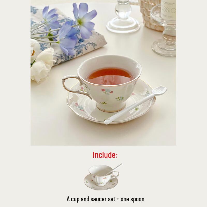 Retro Floral Ceramic Tea Set