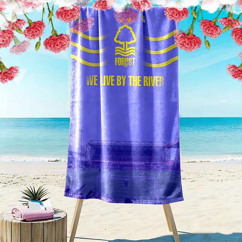 Nottingham Forest F.C Beach Towel, Large Soft Quick Dry Towel for Beach Camping Swimming