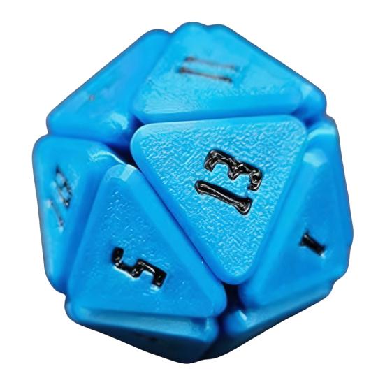 3D Printed D20 Dice Toy Stress Anxiety Relief Dice Fidget Toy Portable Travel Multi-side