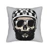 Black Grey Skull Face Día De Los Muertos Pillowcases Novelty Pillow Case For Sofa Home Decor Soft Pillow Cover