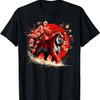 Tiger Vintage Traditional Asian Cherry Blossom Art T-Shirt(1)
