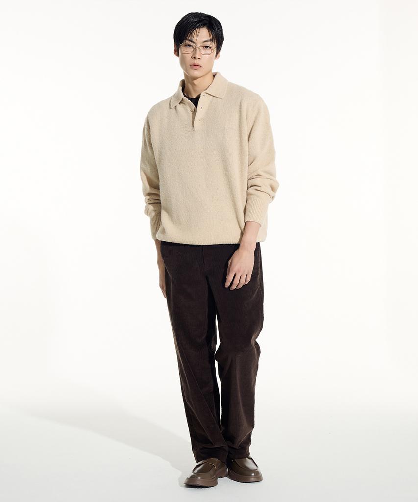 SIECLE Loose Corduroy Pants (Brown)