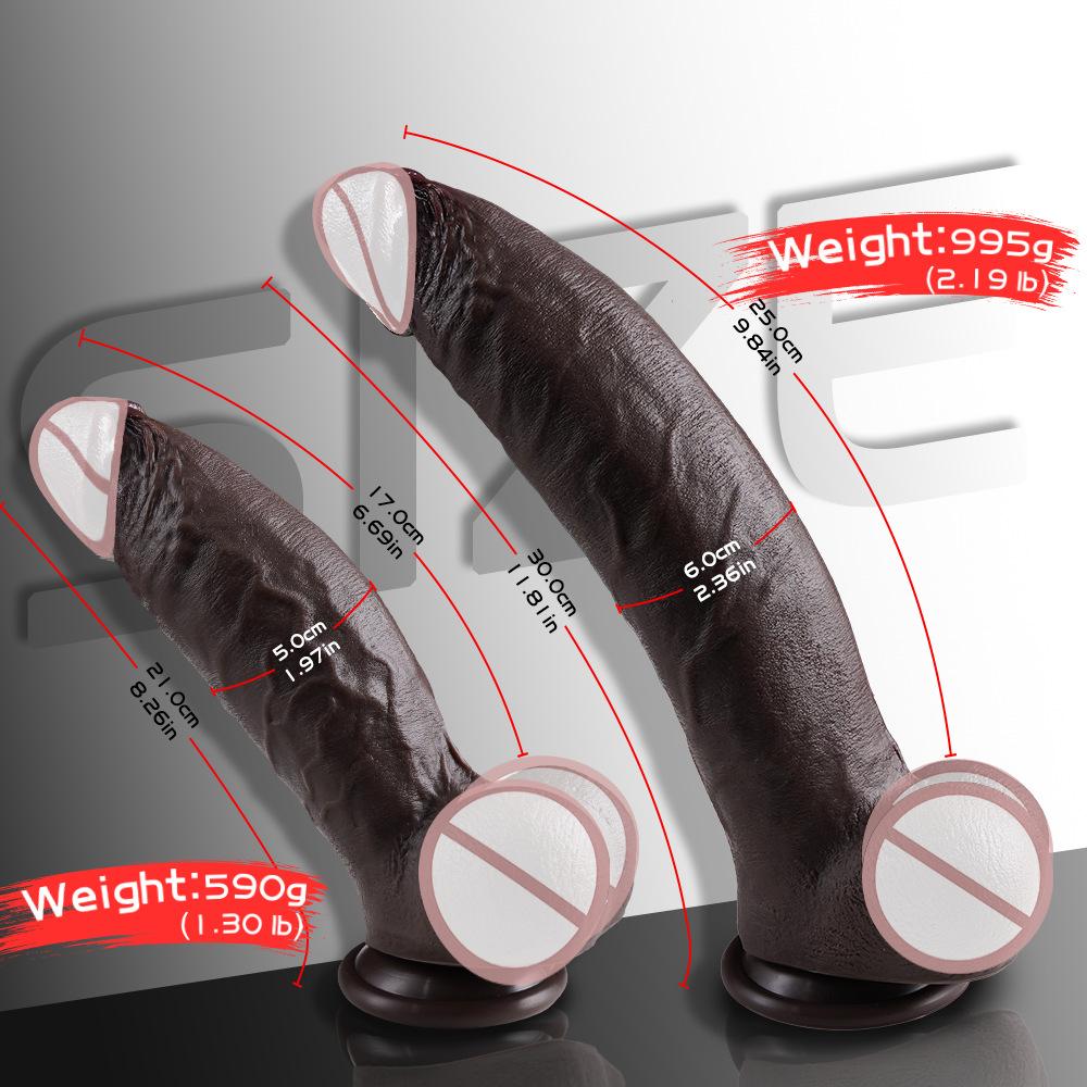 Liquid Silicone Simulation Dildo Female Masturbator Manual Retractable Anal Plug Adult Sex Toy