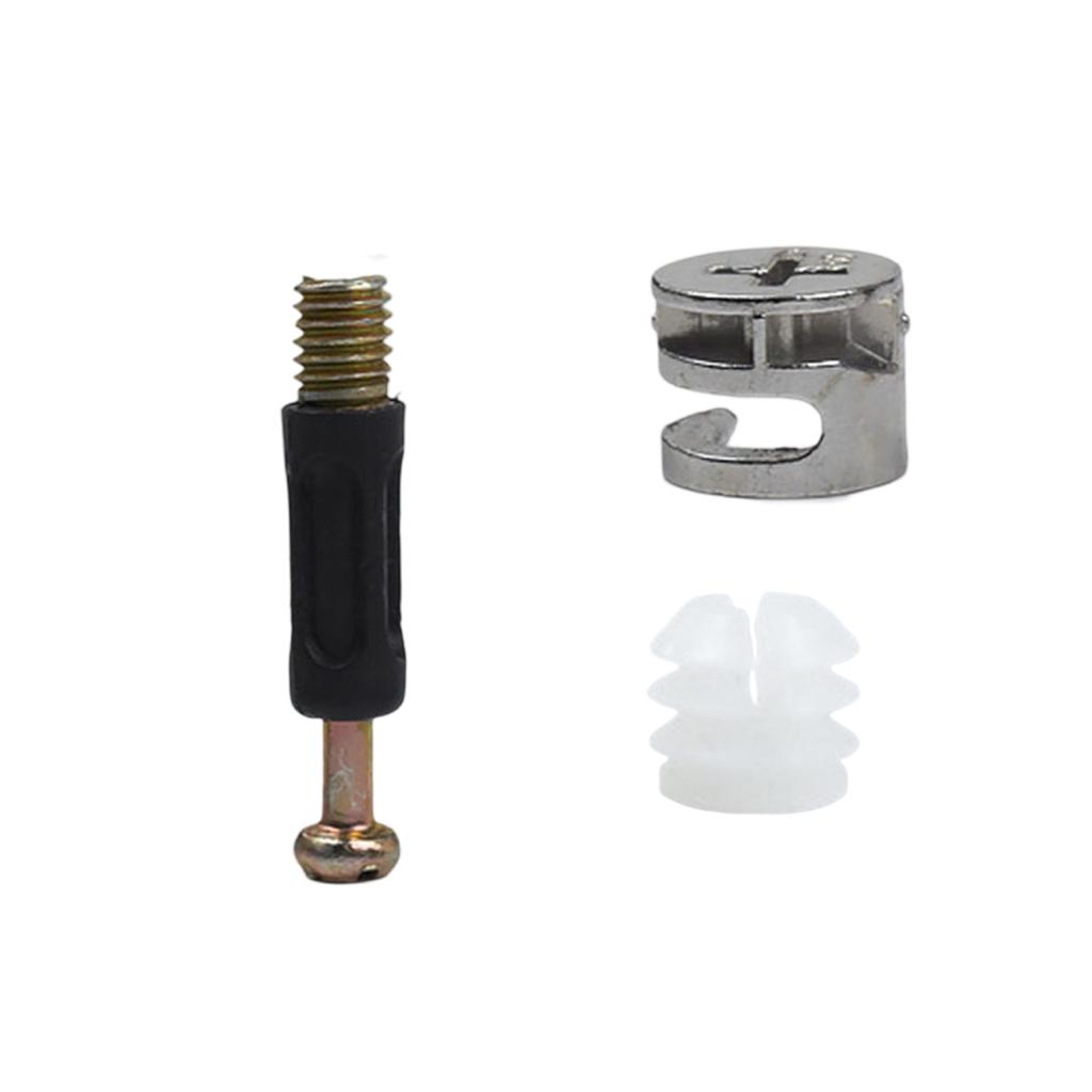 20Pcs Furniture Connector Cabinet Wheel Nut Connection Desk Link Fixer Eccentric Wheel Bolt Nut Fastening System