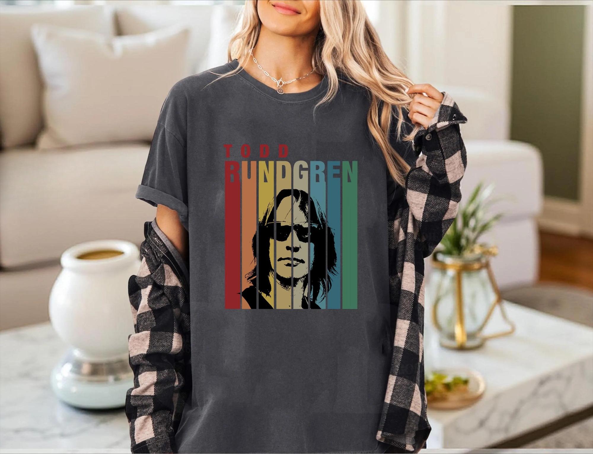 Todd Rundgren Printed Tshirt Womens SpringSummer Fashion Trend Pure Cotton Top Neutral Short Sleeve Tshirt M