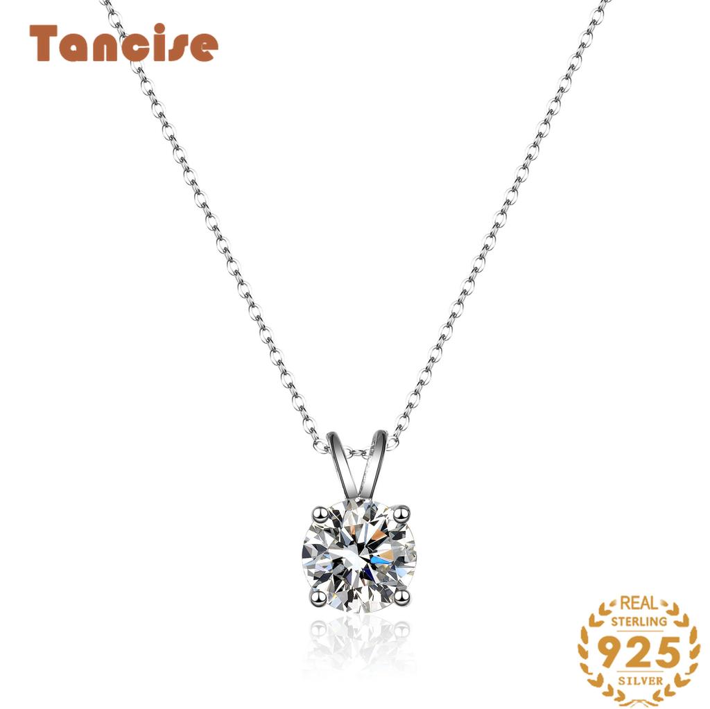 Tancise S925 Sterling Silver Moissanite Colier cu pandantiv cu personalitate de lux Colier clasic Tide pentru femei Colier Cadou de petrecere