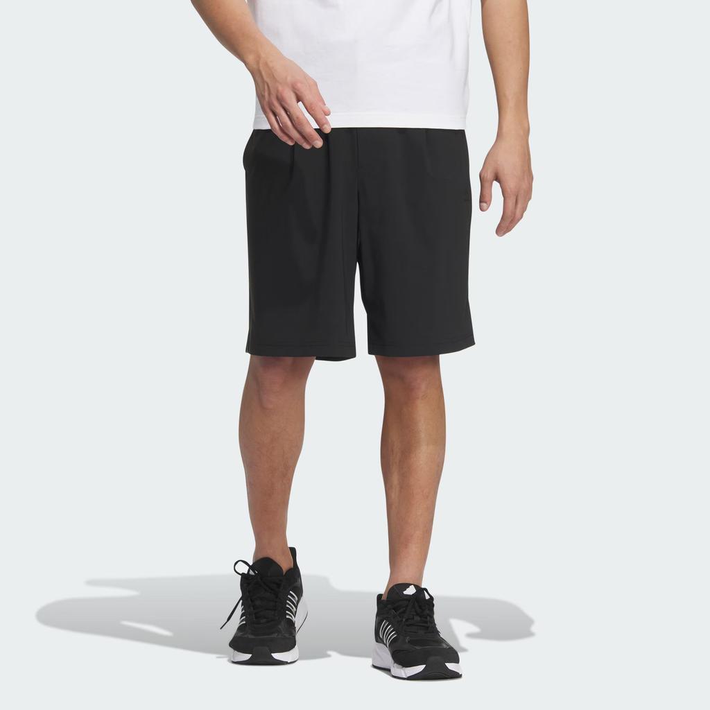 Adidas Solid Color Zipper Sun Protection Sports Shorts Men Shorts Black JD5235