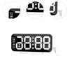 Digital Alarm Clock Bedside Clock 3 Levels Brightness for Dormitory Modern