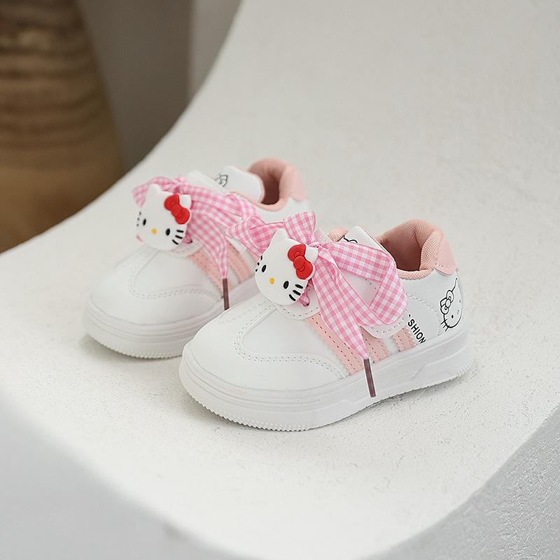 

Baby girl s Korean-style toddler walking shoes, infant children s casual sneakers, cute girls shoes, leather shoes, breathable sports shoes 21-25Code【One Hand5Doub