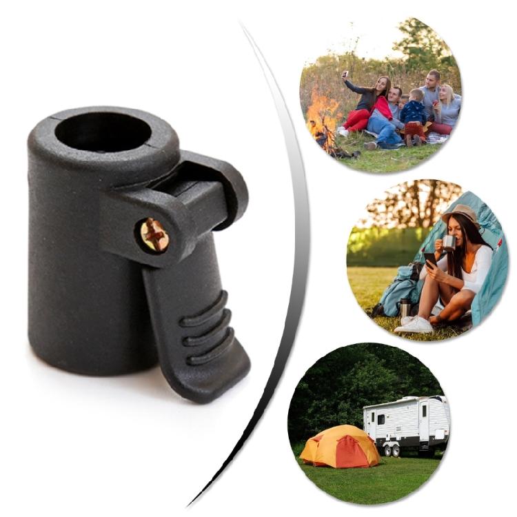 20Pcs Camping Tent Awning Poles Adjuster Clamp Plastic Tent Poles Connector With Nonslip Button Tent Accessories