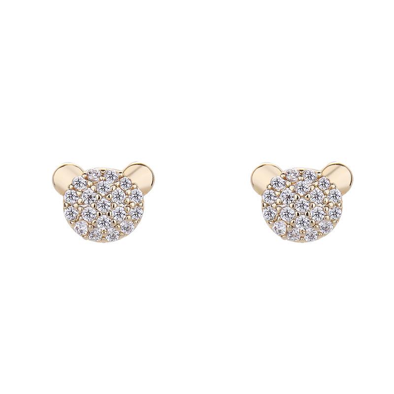 Mickey Earrings Mouse Earrings Simple and Cold Wind Earrings for Women Small and Anti-allergic