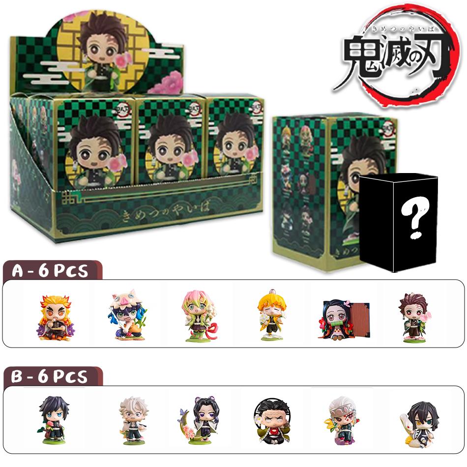 Demon Slayer Tanjiro Kamado Nezuko Figura Cartone Animato Anime Blind Box Statua Personalizzata Creativa Modello Ornamenti Giocattolo Regalo Sorpresa