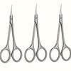 3pcs Precision Stainless Steel Scissors Dead Skin Scissors Multi Functional Beauty Tool with Easy-to-Grip Handle and Sharp Tip