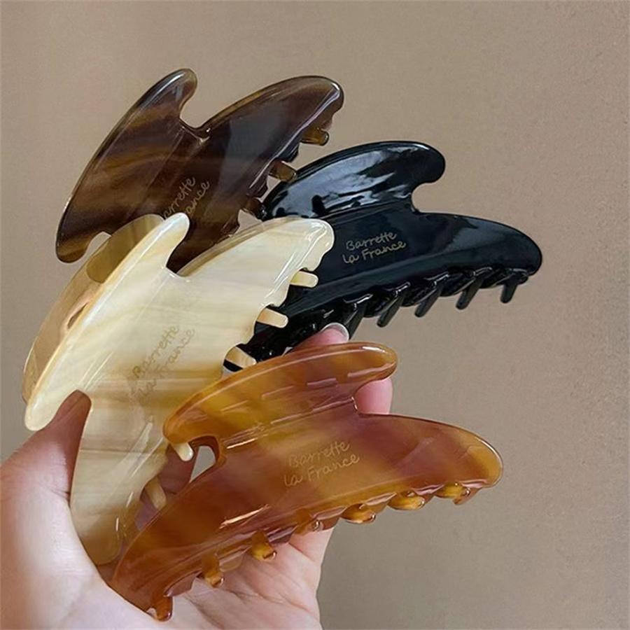 Mode Retro Koreanische Acetat Haarspange Große Krabbe Haarspangen Hai-Klammer Einfache Haarnadel Mode Haarschmuck für Frau Mädchen