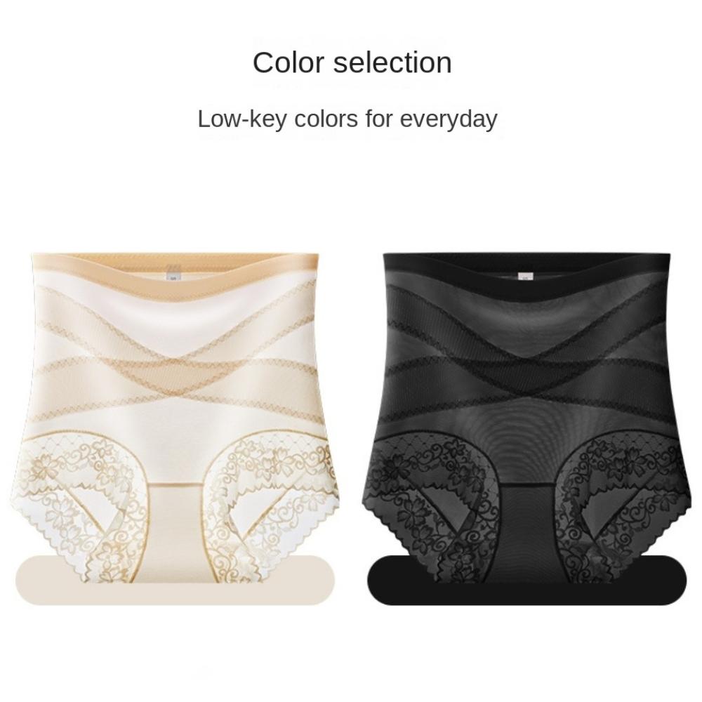 Belly Contracting Thin Lace Panties Shapewear Slimming Shapers Elastic Postpartum Body Shaper  Lady