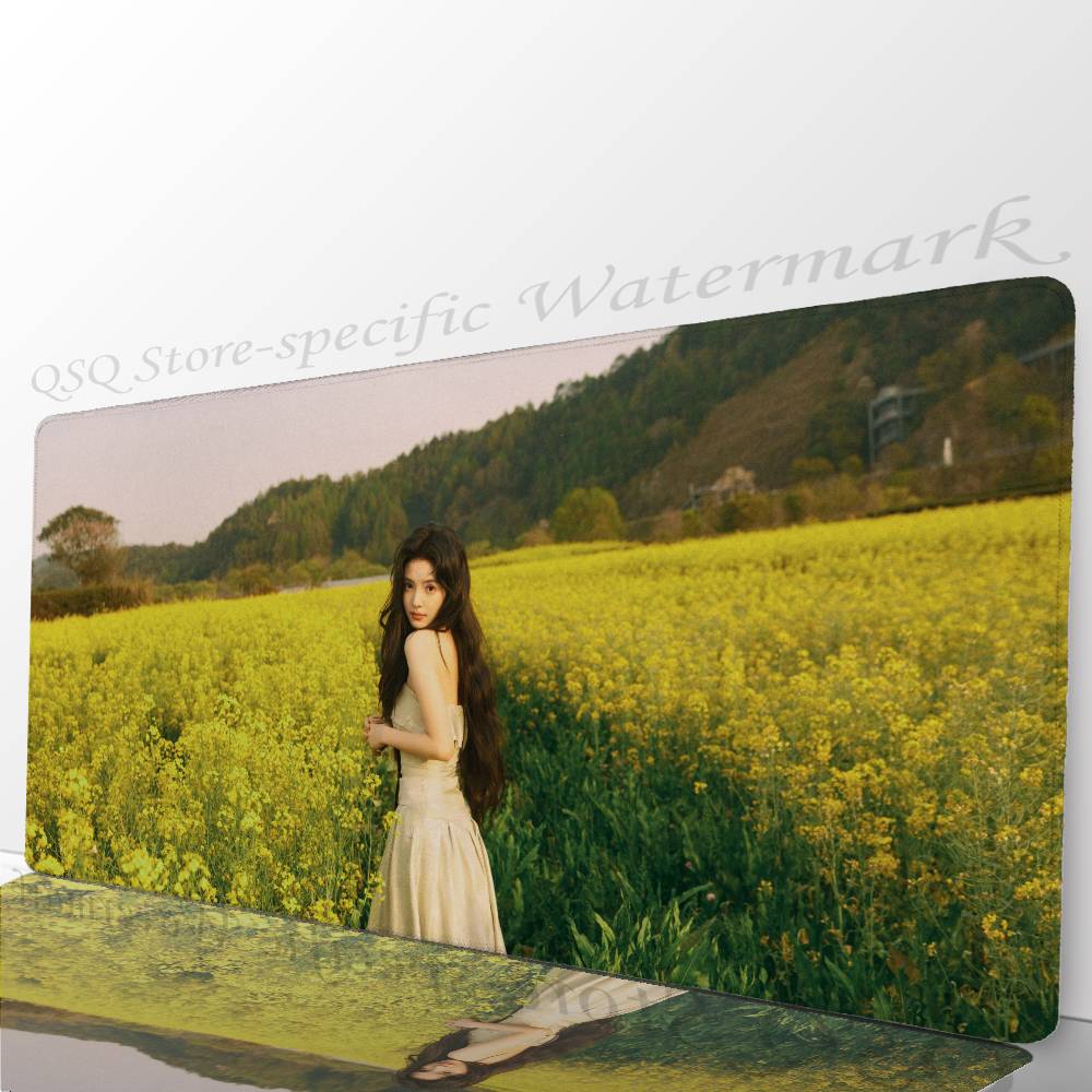 Female Celebrity Zhang Ruonan Mousepad Non-slip Suitable For Office Computers Laptops E-sports Game Desk Mats XXL Keyboard