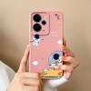 Custodie per telefono carine da astronauta per Oppo Realme C75x 14 14T 14X P3 Narzo 10 30 60 A5 Pro Silicone liquido liscio di alta qualità Guscio antiscivolo per custodie Oppo