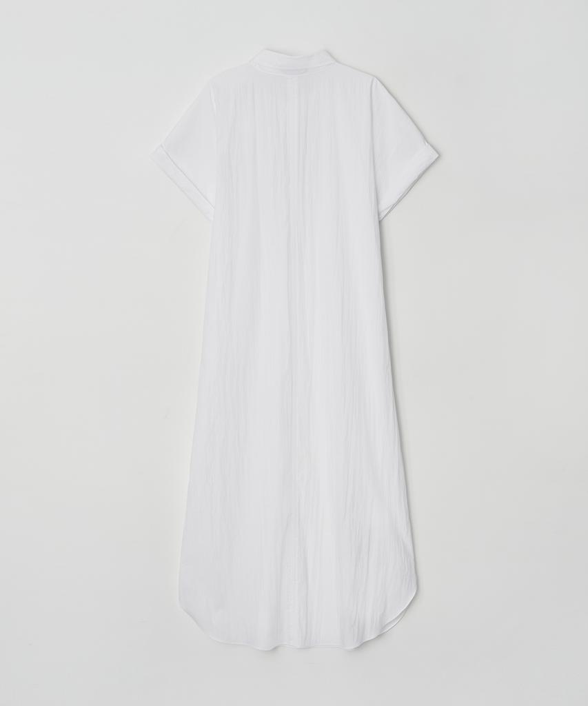 Meojiaenminggeul Sein Crisp Maxi Shirt Dress (White)