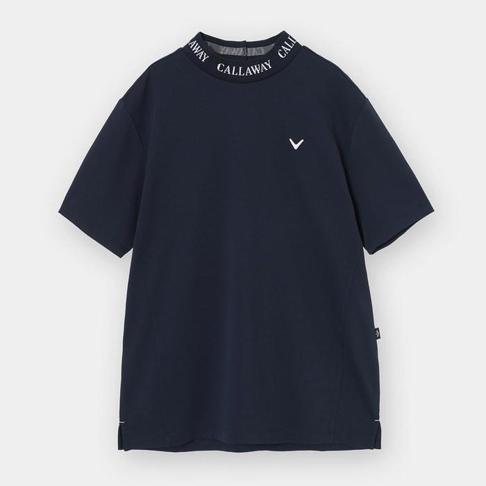 Callaway Short Sleeve Shirt Mock Neck Cool Festa Sweat-Absorbing Quick-Drying UV Cut Golf C26134105 Men's 1120_Navy L