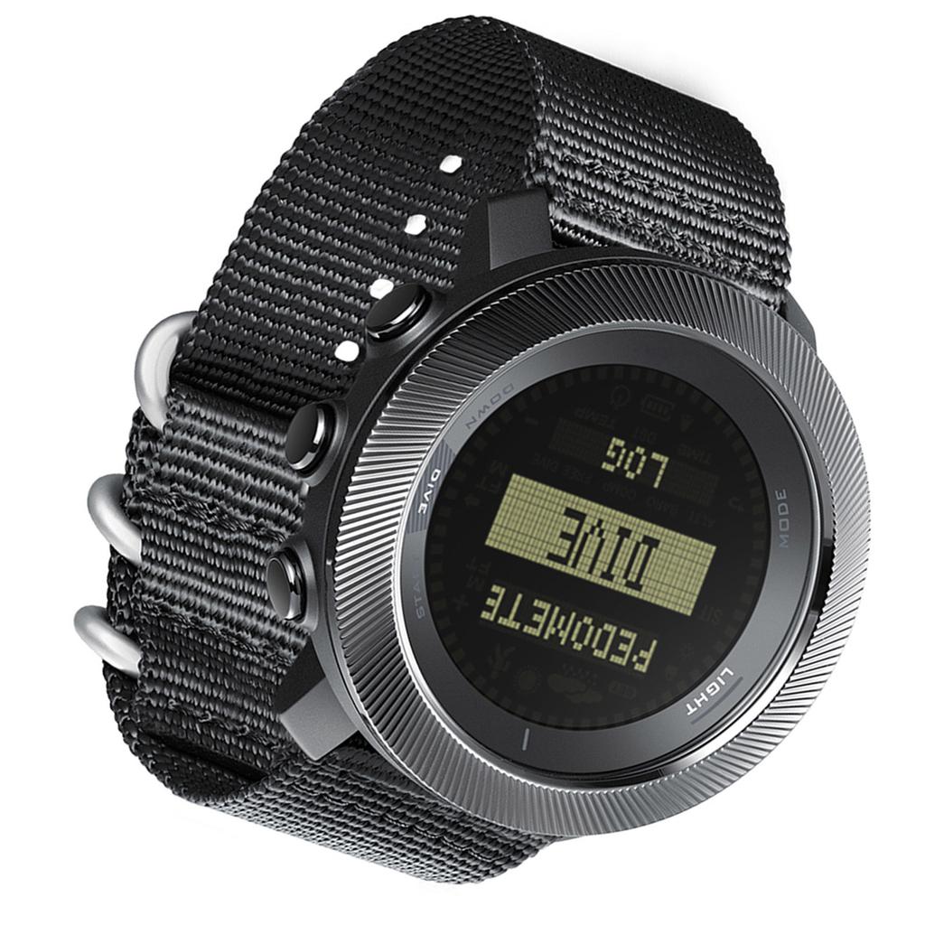 Dive Watch, 100m Rainproof Outdoors Sports Watch with LED Backlight Barometer, Thermometer, Altimeter, Watch for Men Women Hiking, Mountain
