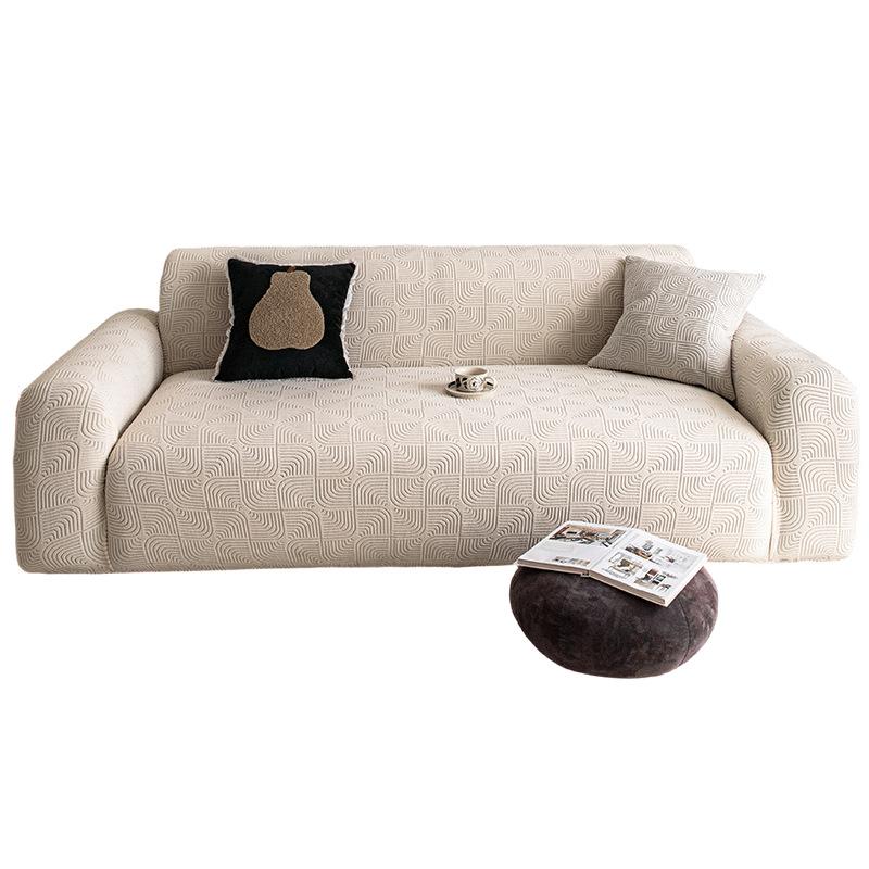 Polarfleece Sofabezug All-Inclusive Universal Nordisch Schlicht Einteilig Anti-Katzenkratzer