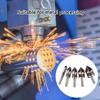 5pcs Chamfering Tool Set with 5% Cobalt Content and Round Shank 5 Flute Design Countersink Drill Bit for Wood Plastic