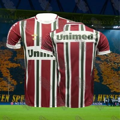 25 Jahre Neueste Beliebte Fußballserie Fluminense Saison Auswärts Fußball Trainingsanzug Herren T-Shirt Sommer Erwachsene Kinder Trikot
