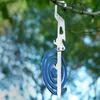 Outdoor Multifunctional Stainless Steel Hook Mosquito Coil Bracket Bottle Opener Measuring Ruler Foldable Insert