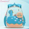 3D Dinosaur Cute Backpack Large Capacity Casual Bookbag Multi Pocket Soft Back Pad Rucksack Travel Backpack with Matching Clutch