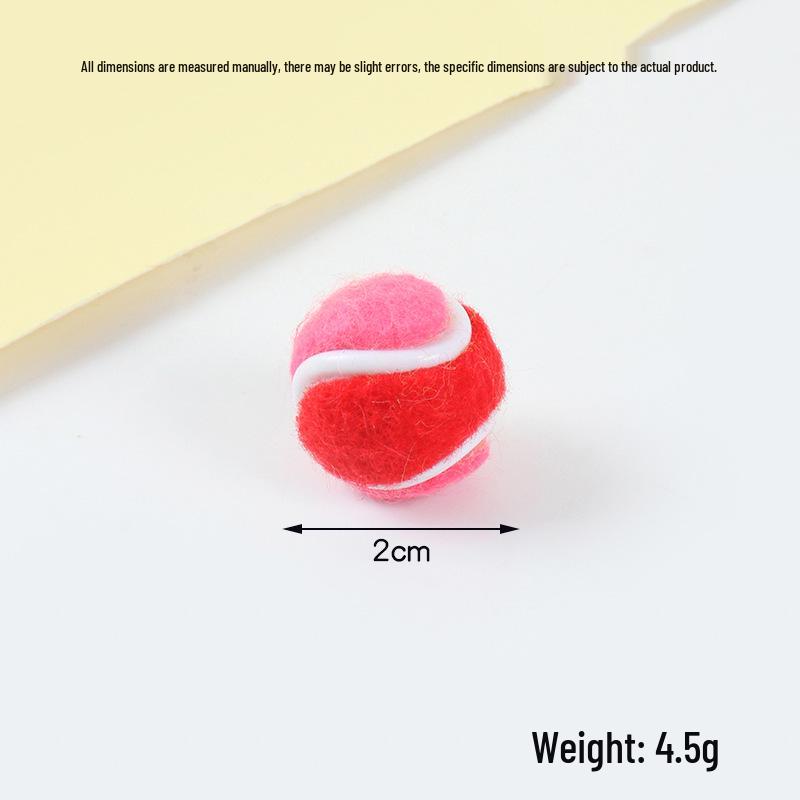 Hot-Selling Tennis Keychain Pendant: Simulation Tennis Toy Photography Prop