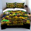 Set Biancheria da Letto Squadra di Calcio del Brasile Decorazione per Fan Set Biancheria da Letto (1 copripiumino, 2 federe, piumino non incluso)