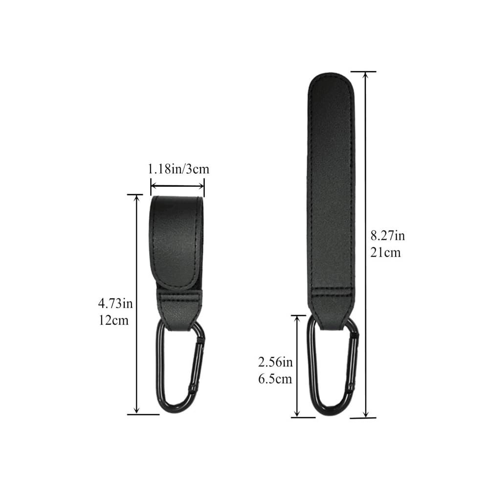 Set of 2 Dedicated Assist Grips & Storage Custom Hooks with Convenience Store Hooks (Black)