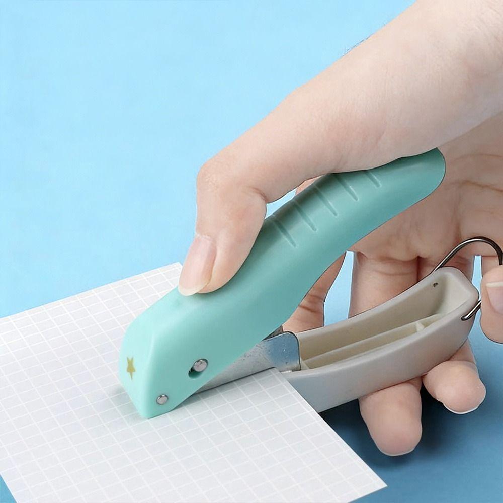 Multi-functional Mini Hand Hole Puncher Plastic Paper Punch Manual Hole Punch  Stationery Supplies