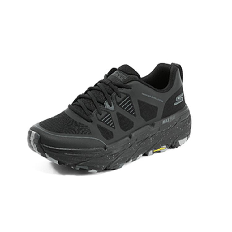 Skechers Star Pace Men Black Low Top Running Shoes Thick Sole Cushion Waterproof 220592C-BBK