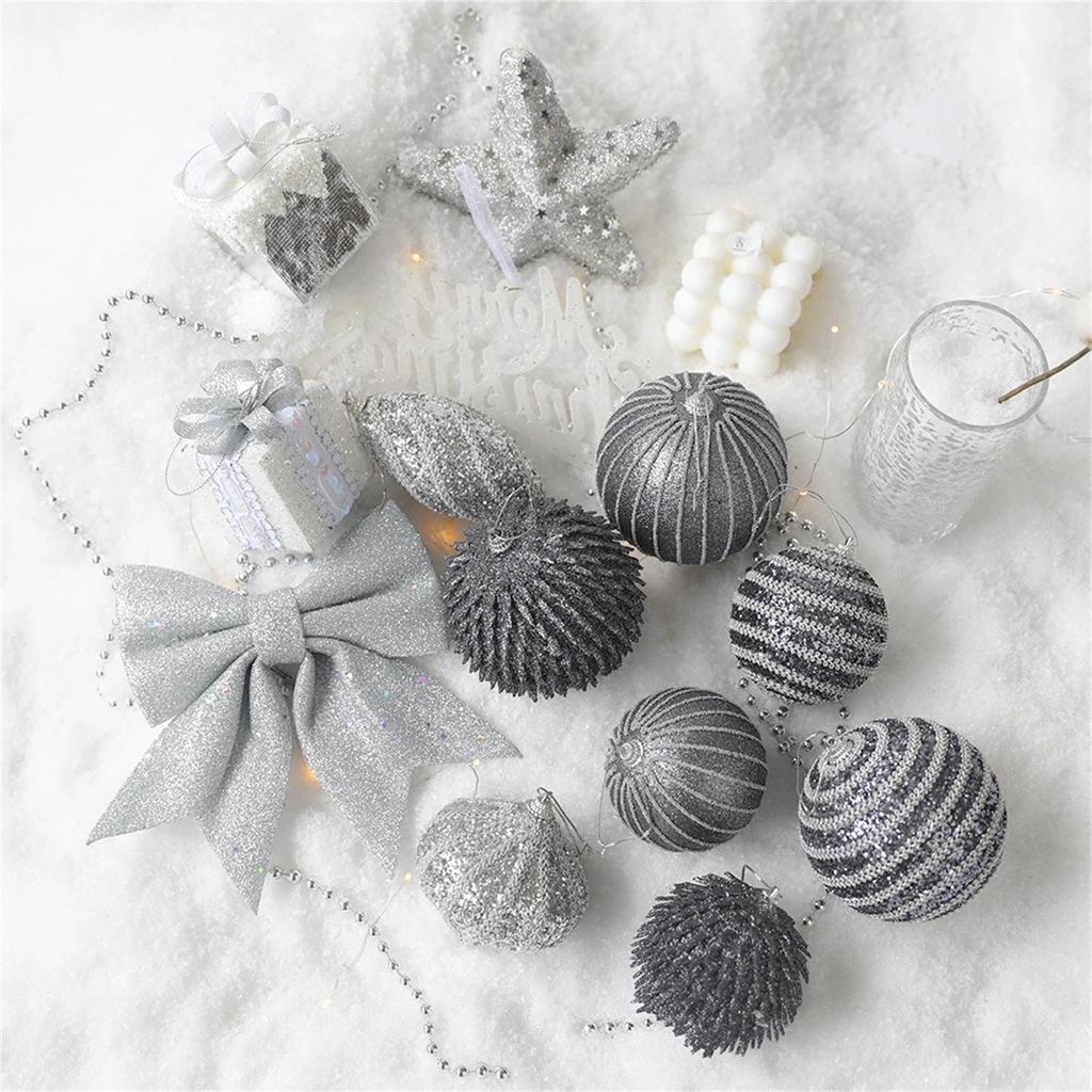 Schwarz lackierte Schaumstoff-Weihnachtsbaum-Hängeornament mit Goldpulver