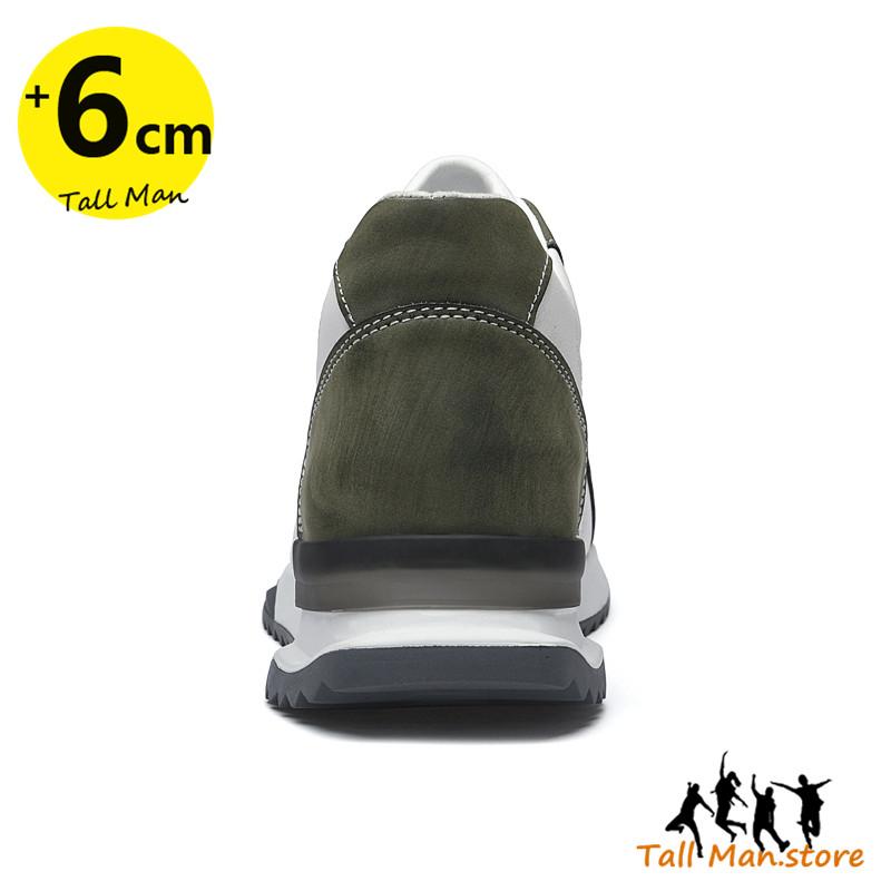 Sports Sneakers Men Elevator Shoes Height Increase Shoes Insole 6Cm Man Daily Life Leisure Fashion Plus Size 36-44