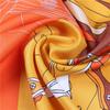 New Handmade Curled Silk Scarf Women Shawl 90Cm Pegasus Twill Square Scarf Retro Printing Scarves Shawl Headband