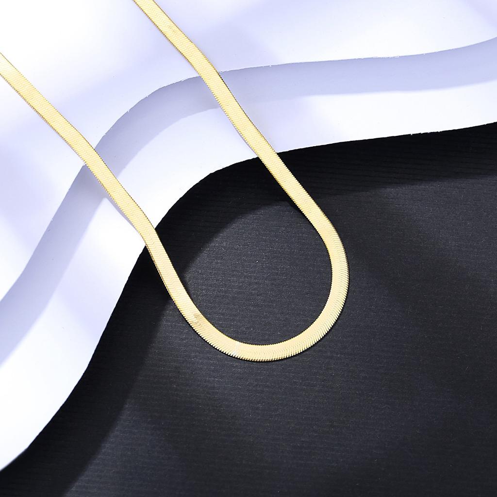 S925 Sterling Silver Classic Snake Choker Necklaces Chains for Women Men 14K Gold Plated Necklaces Wedding Party Jewelry Gift